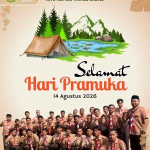 Apel Pramuka di Glagah Arum Senduro, MA Miftahul Midad Semarakkan Hari Pramuka ke-65
